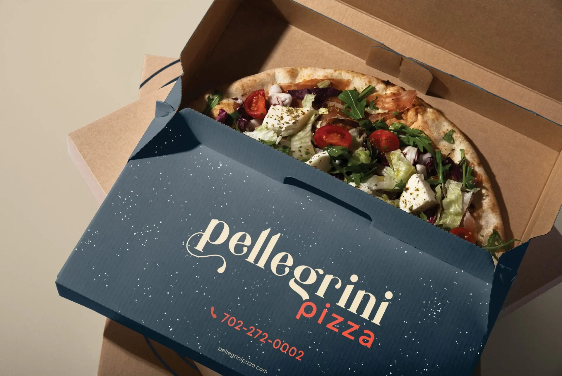 Pellegrini Pizza Menu Branding ⦿ The Point Marketing Agency