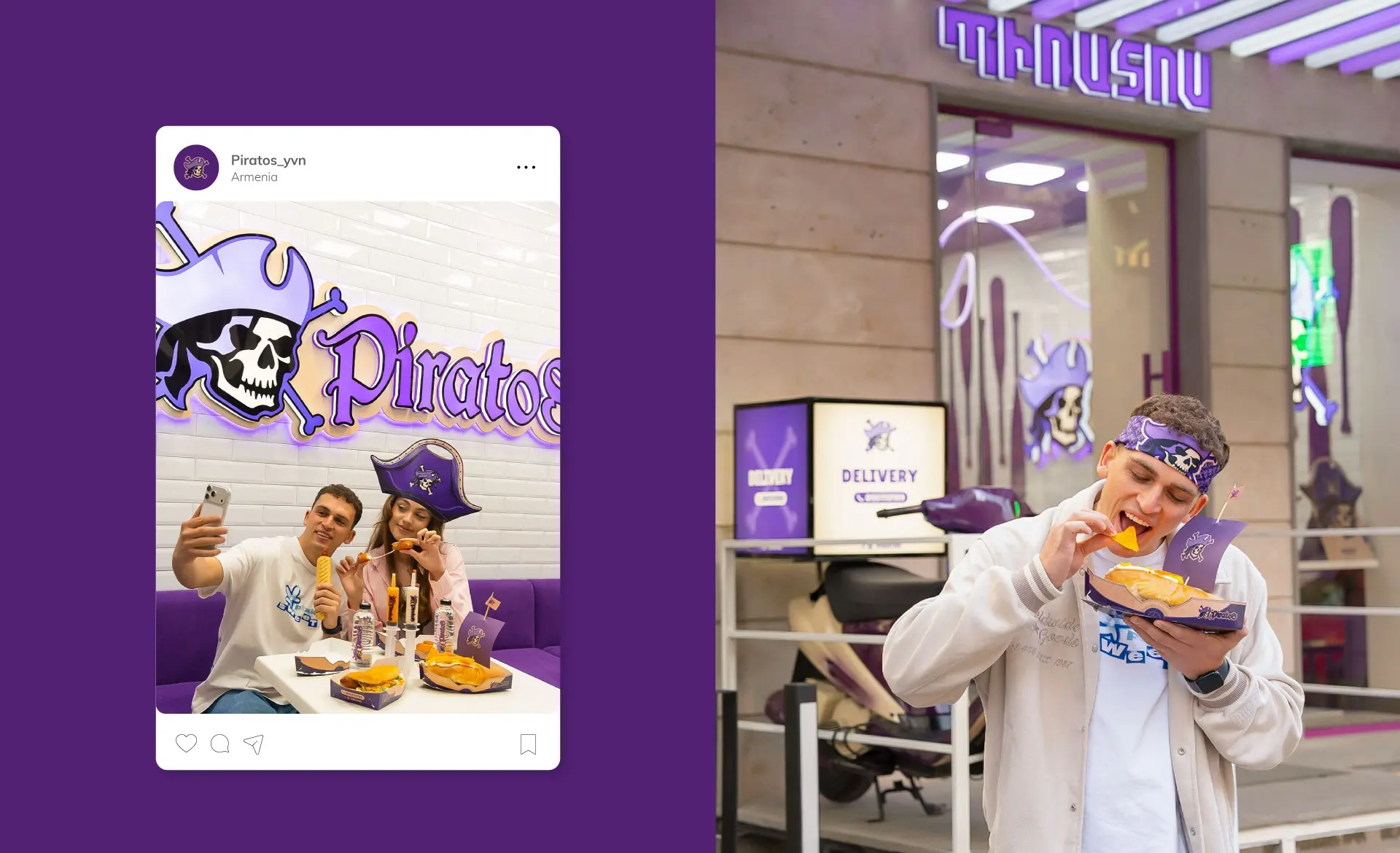 Piratos Menu Branding ⦿ The Point Marketing Agency