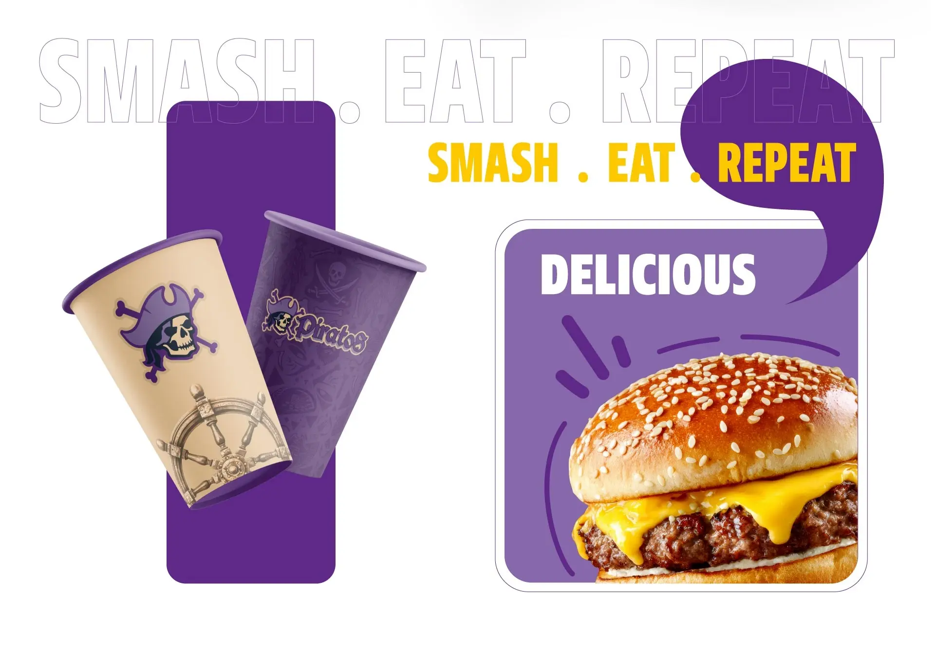 Piratos Menu Branding ⦿ The Point Marketing Agency