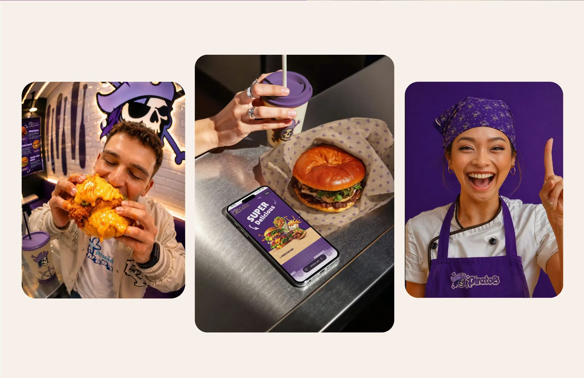 Piratos Menu Branding ⦿ The Point Marketing Agency
