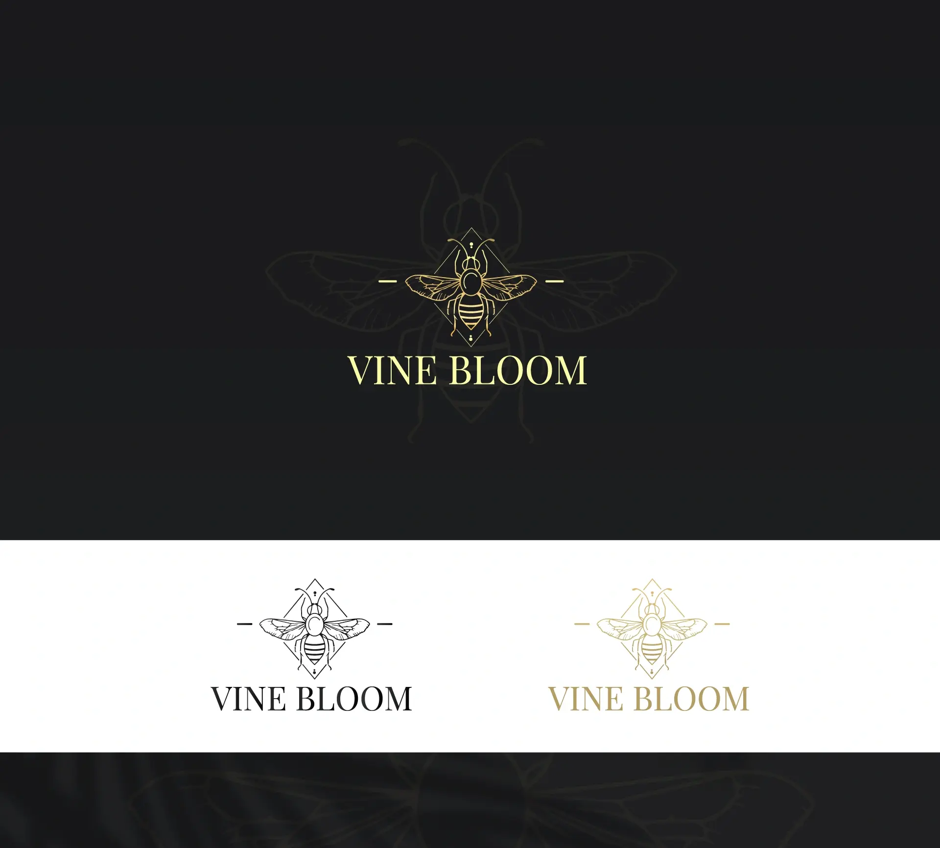 Vine Bloom Flower Shop Logo ⦿ The Point Marketing Agency