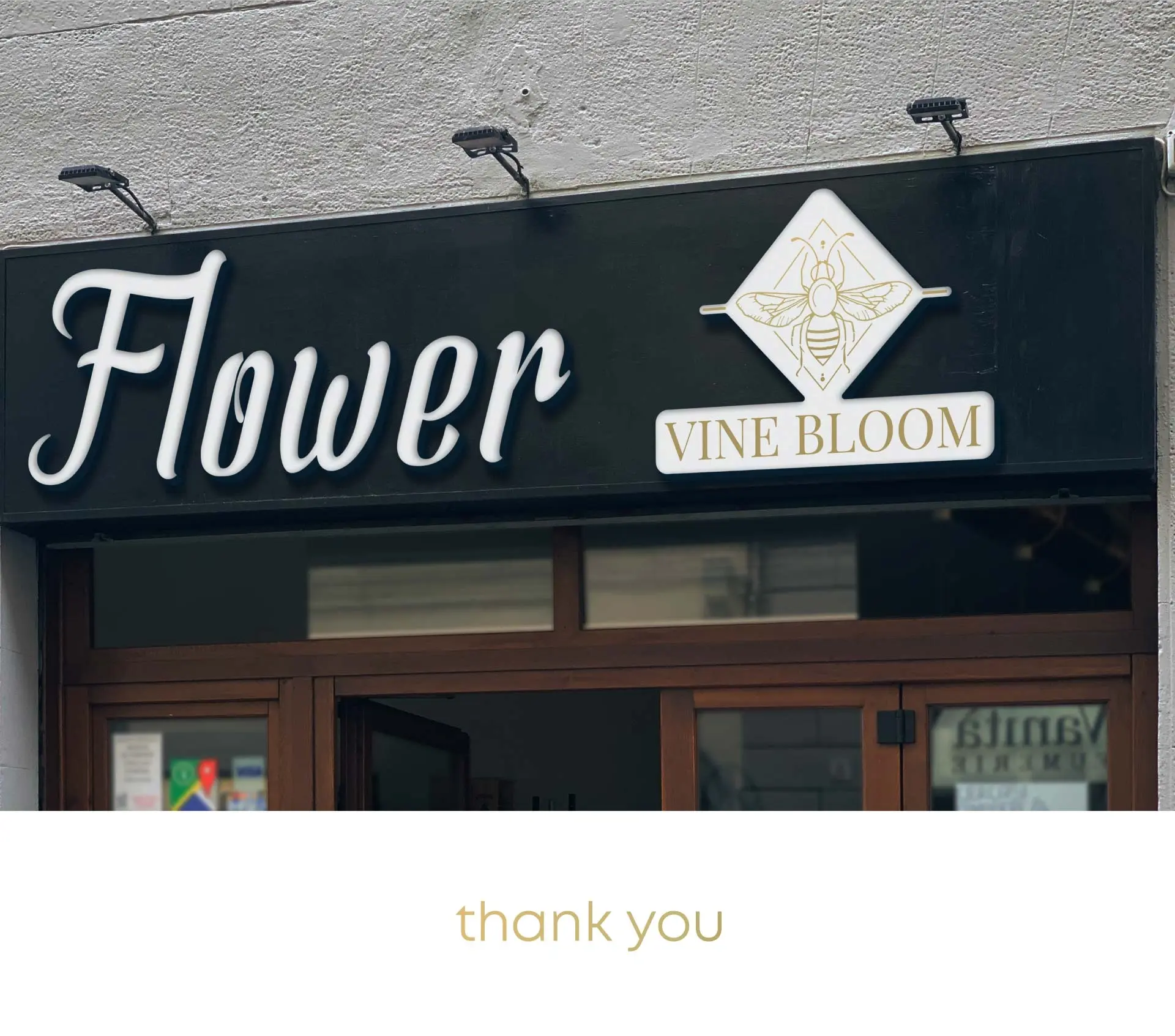 Vine Bloom Flower Shop Logo ⦿ The Point Marketing Agency