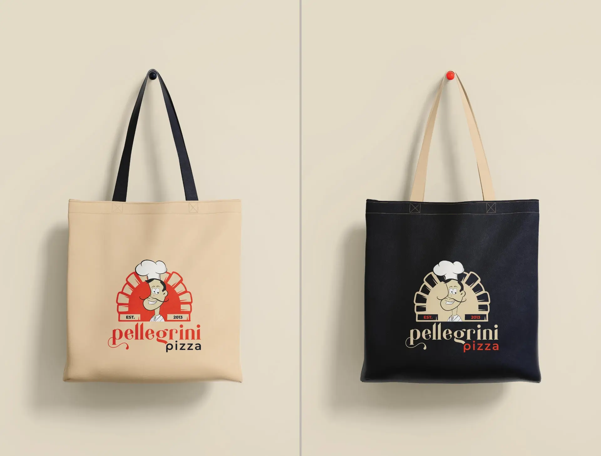 Pellegrini Pizza Menu Branding ⦿ The Point Marketing Agency