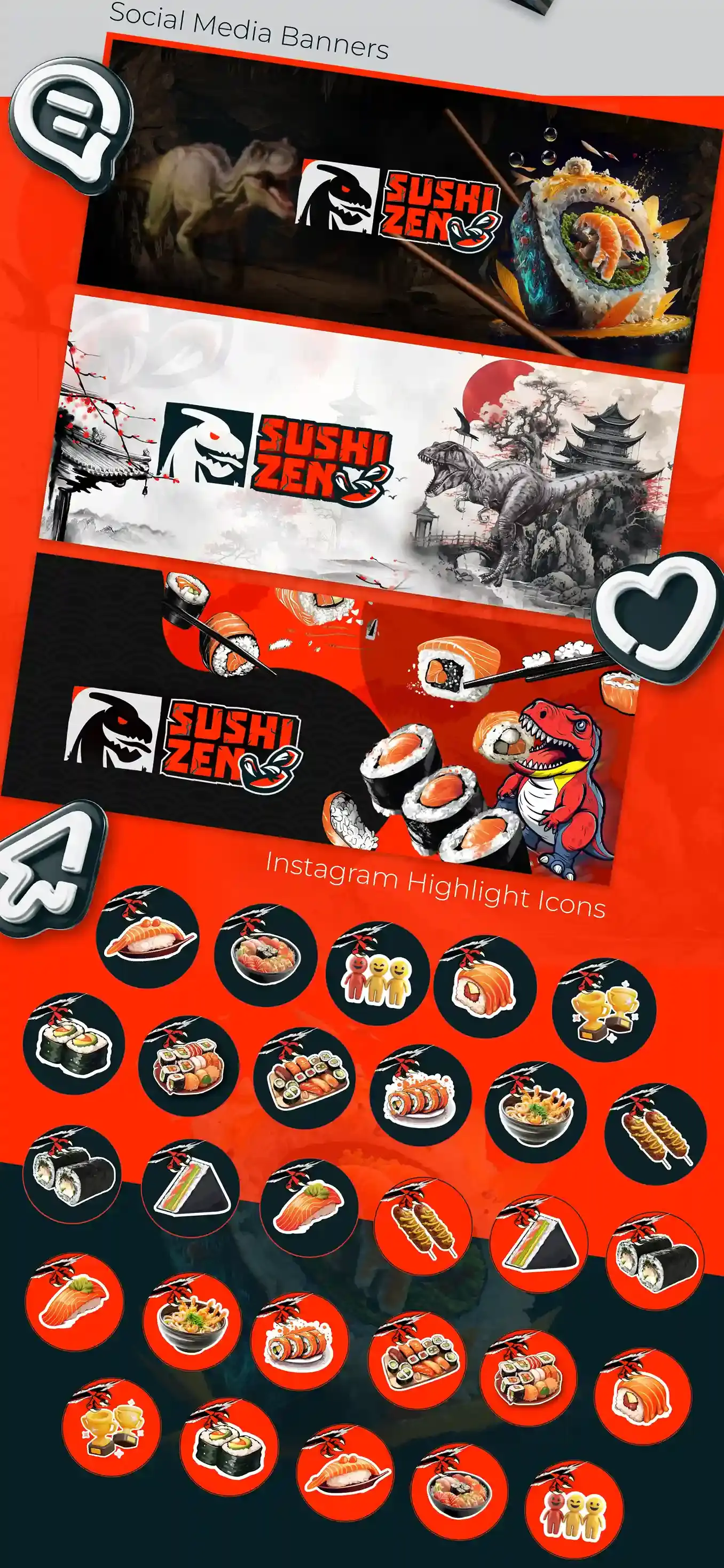 Sushi Zen Branding ⦿ The Point Marketing Agency